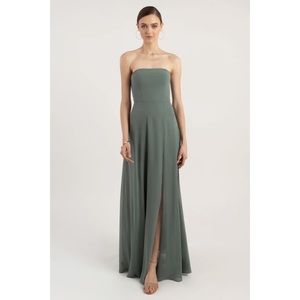 Jenny Yoo Essie bridesmaid dress in Eucalyptus